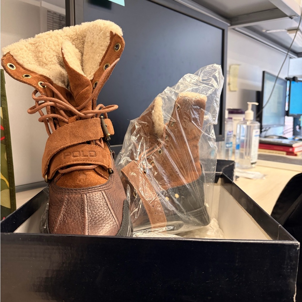 Polo by Ralph Lauren Brown Leather Boots
